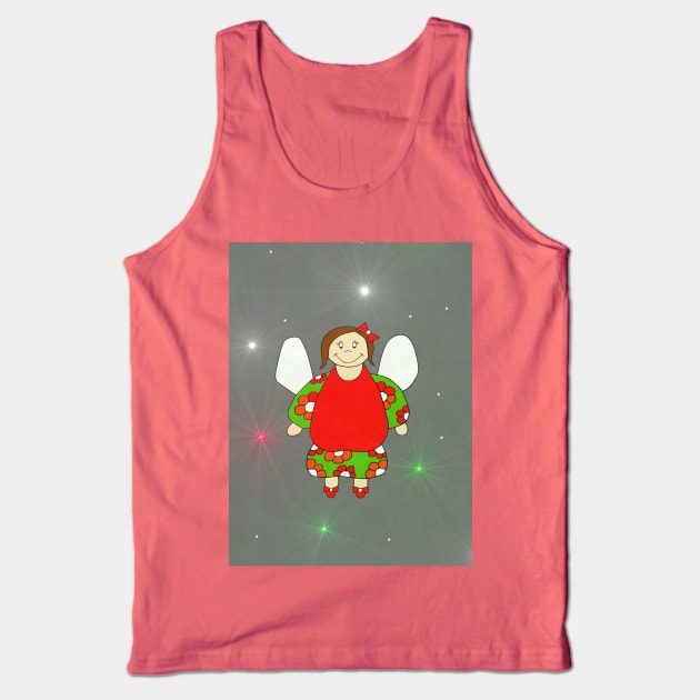 Christmas Angel Tank Top by SartorisArt1